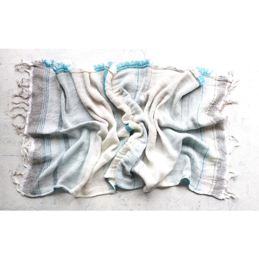 tamaki niime 播州織 ウールコットンショールS roots shawl SMALL 55