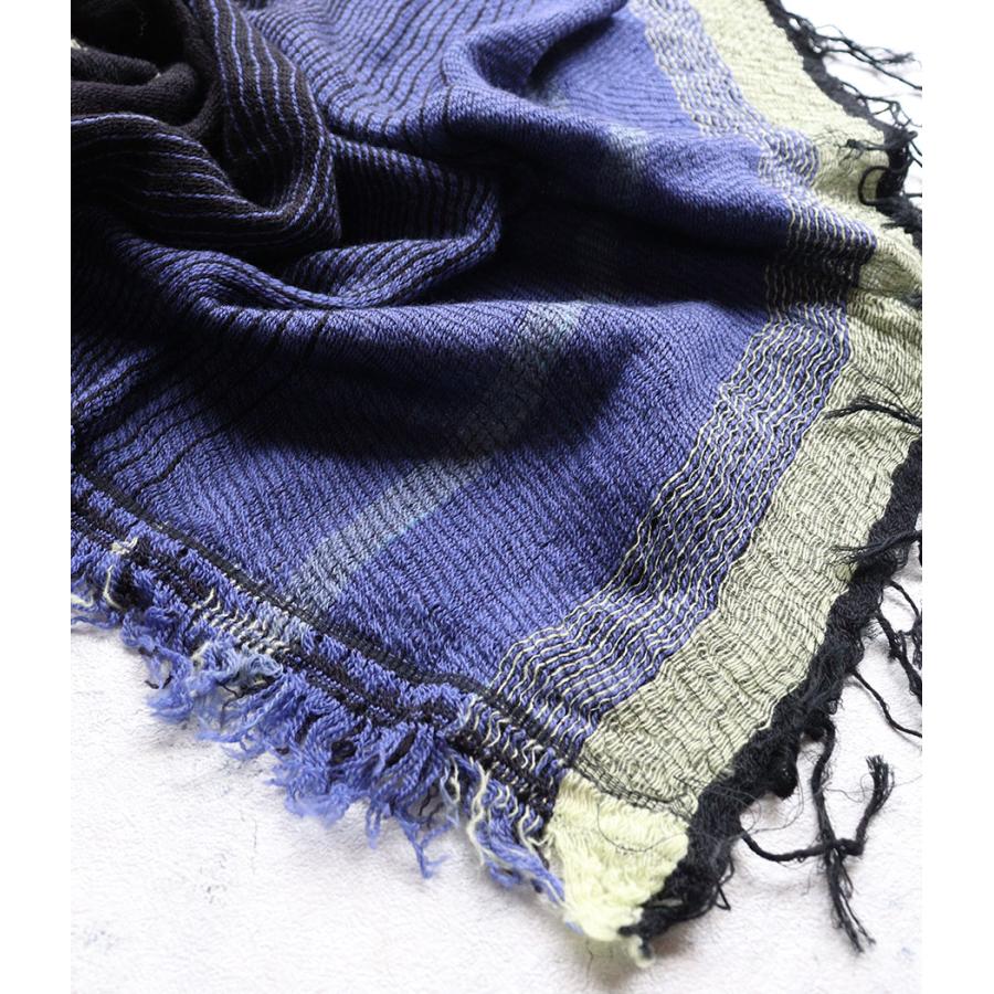 tamaki niime 播州織 ウールコットンショールS roots shawl SMALL 55