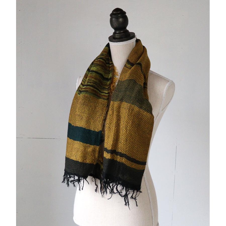 tamaki niime 播州織 ウールコットンショールS roots shawl SMALL 55