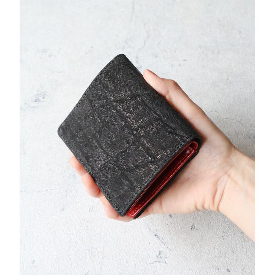 ZOO（ズー） エレファントレザー 象革 二つ折り財布 ボックス型小銭