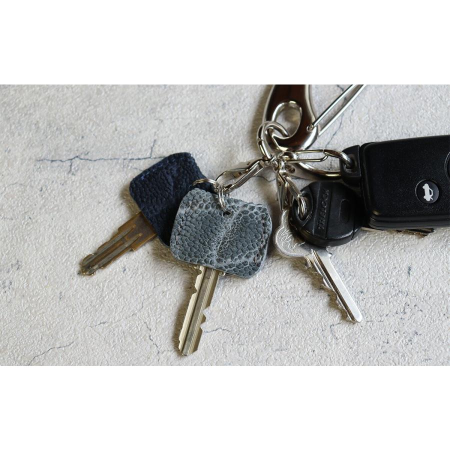 キーリング 象革 キーカバー付き ZOO ズー 象の鼻 エレファントレザー