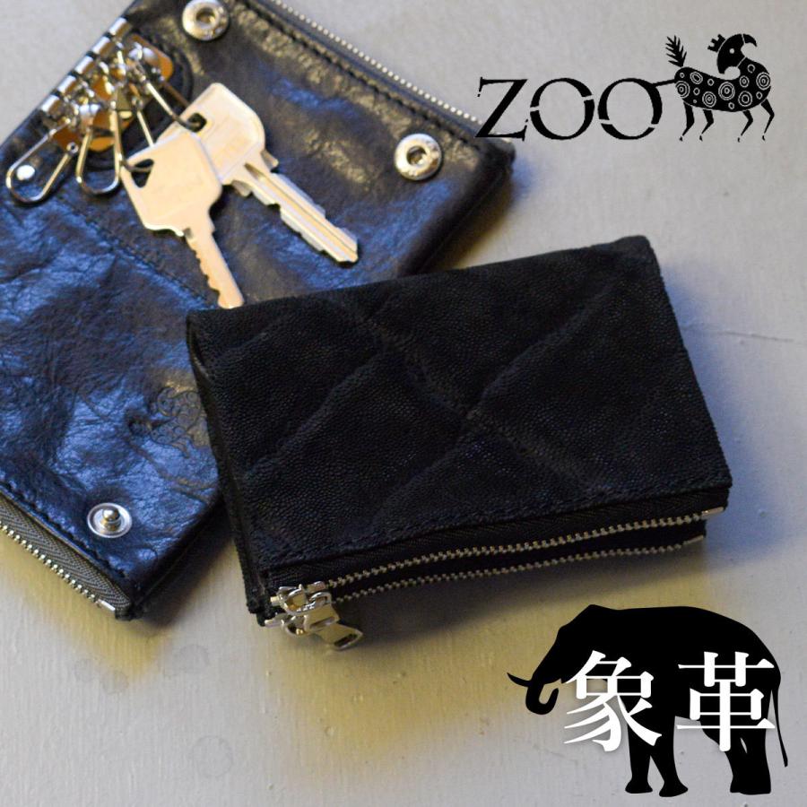 象革 Zoo ズー エレファントレザー メンズ キーケース 二つ折り財布 Zkc 032 ワラビーキーケース5 ブラック Zkc 032 Bk かばんと財布の店アリスタ 通販 Yahoo ショッピング