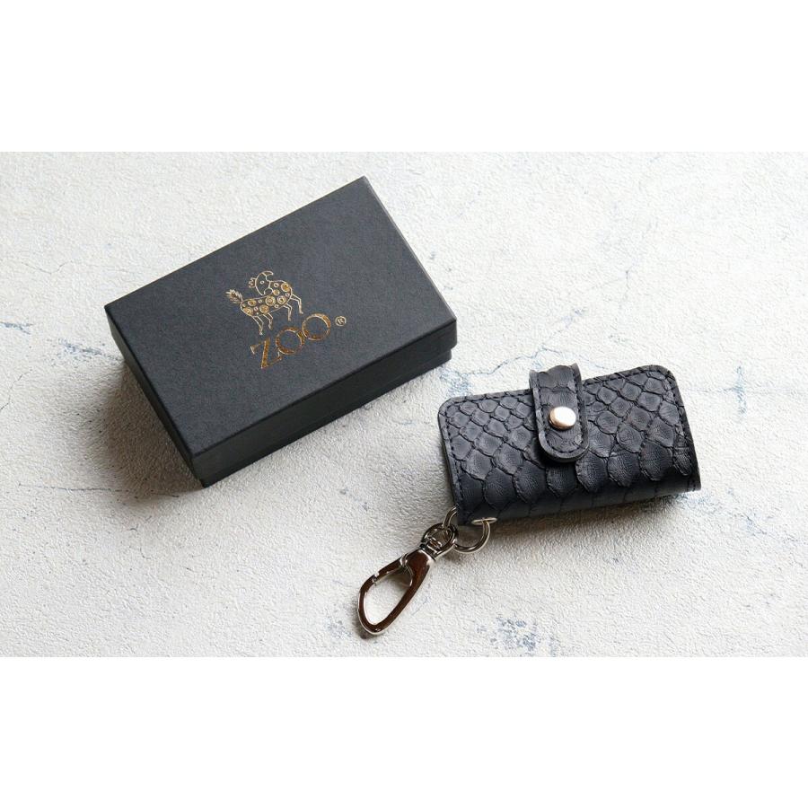 ZOO（ズー） 5連キーケース 蛇革 ダイヤモンドパイソンメンズ 鍵 ZKC