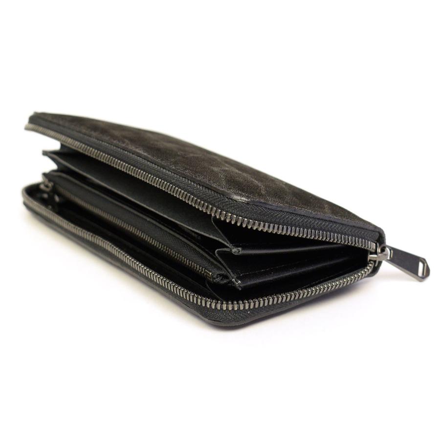 エレファントレザー 象革 長財布 ラウンドファスナー ZOO ズー メンズ