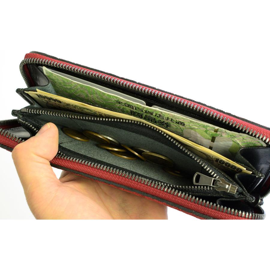 エレファントレザー 象革 長財布 ラウンドファスナー ZOO ズー メンズ