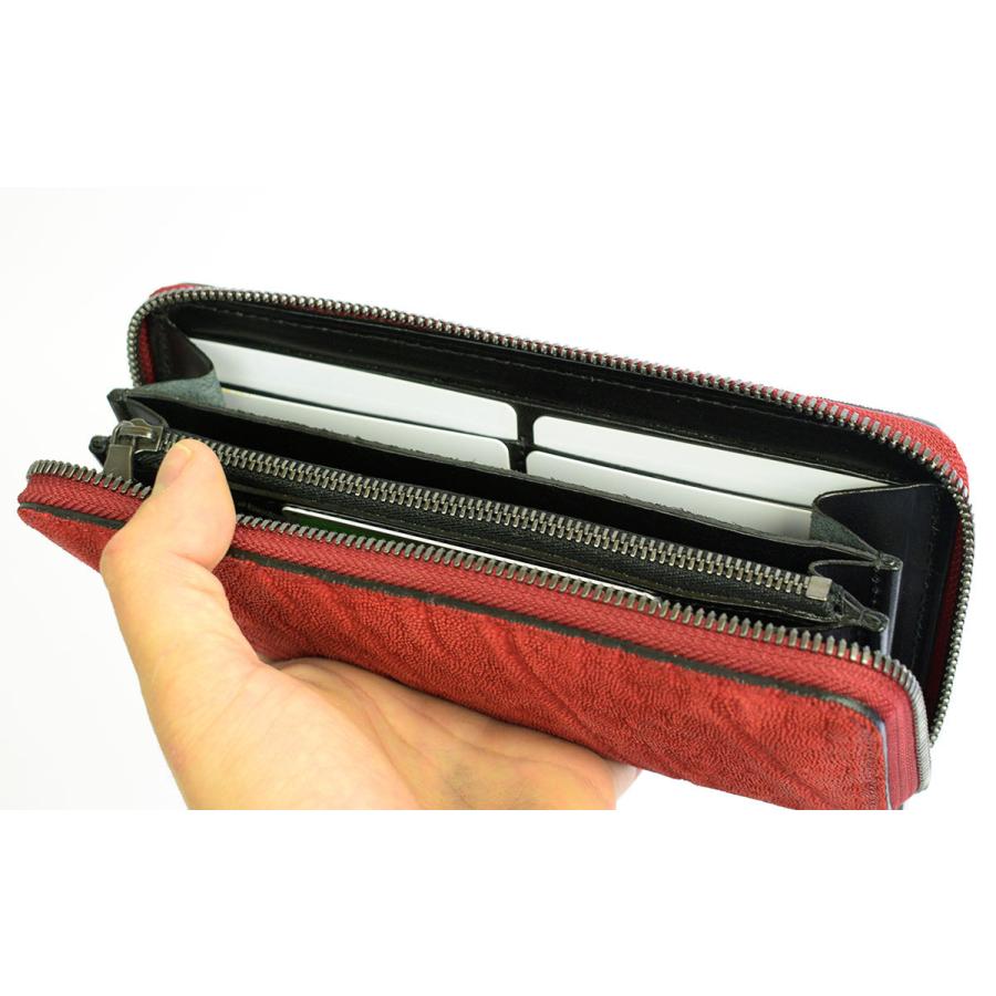 エレファントレザー 象革 長財布 ラウンドファスナー ZOO ズー メンズ