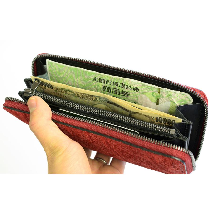 エレファントレザー 象革 長財布 ラウンドファスナー ZOO ズー メンズ zlw-069 レッド 動画あり : かばんと財布の店アリスタ - 通販  - Yahoo!ショッピング