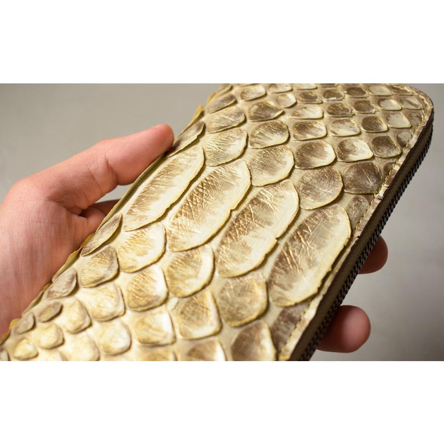 ZOO ズー ピューマウォレット17 大蛇革 メンズ 長財布 ラウンド