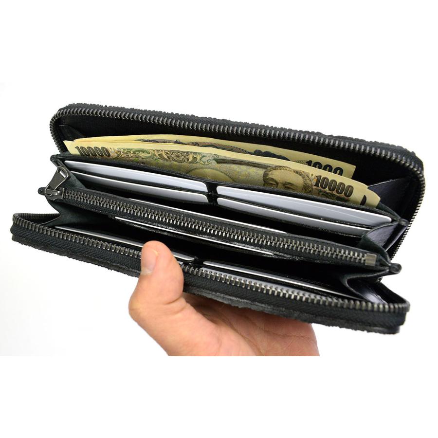 ZOO ズー ピューマウォレット20 象革 象の鼻 メンズ 長財布 ラウンド