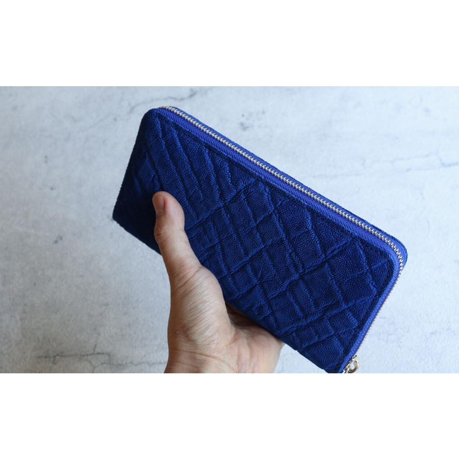 エレファントレザー 象革 長財布 ラウンドファスナー シングル