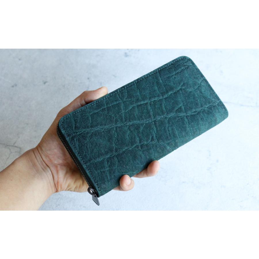 象革財布 エレファントレザー 長財布 ラウンドファスナー 象革財布 エレファントレザー 長財布 ラウンドファスナー
