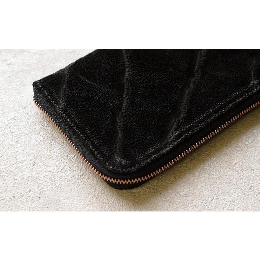 エレファントレザー 象革 長財布 L字ファスナー 薄型 ZOO ズー メンズ