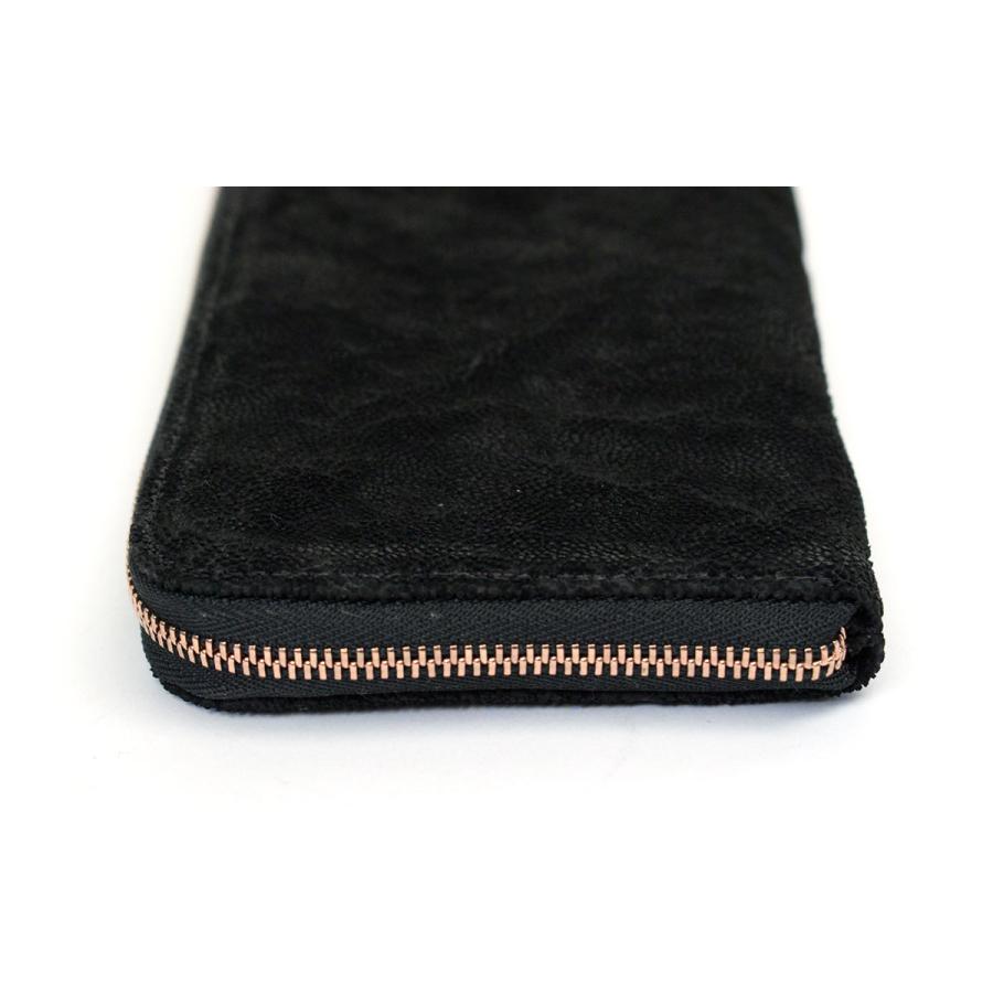 エレファントレザー 象革 長財布 L字ファスナー 薄型 ZOO ズー メンズ