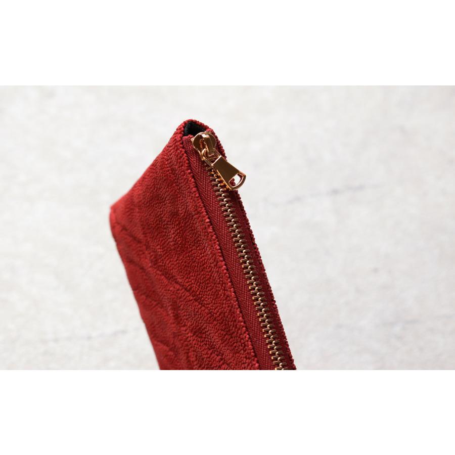 エレファントレザー 象革 長財布 L字ファスナー 薄型 ZOO ズー メンズ