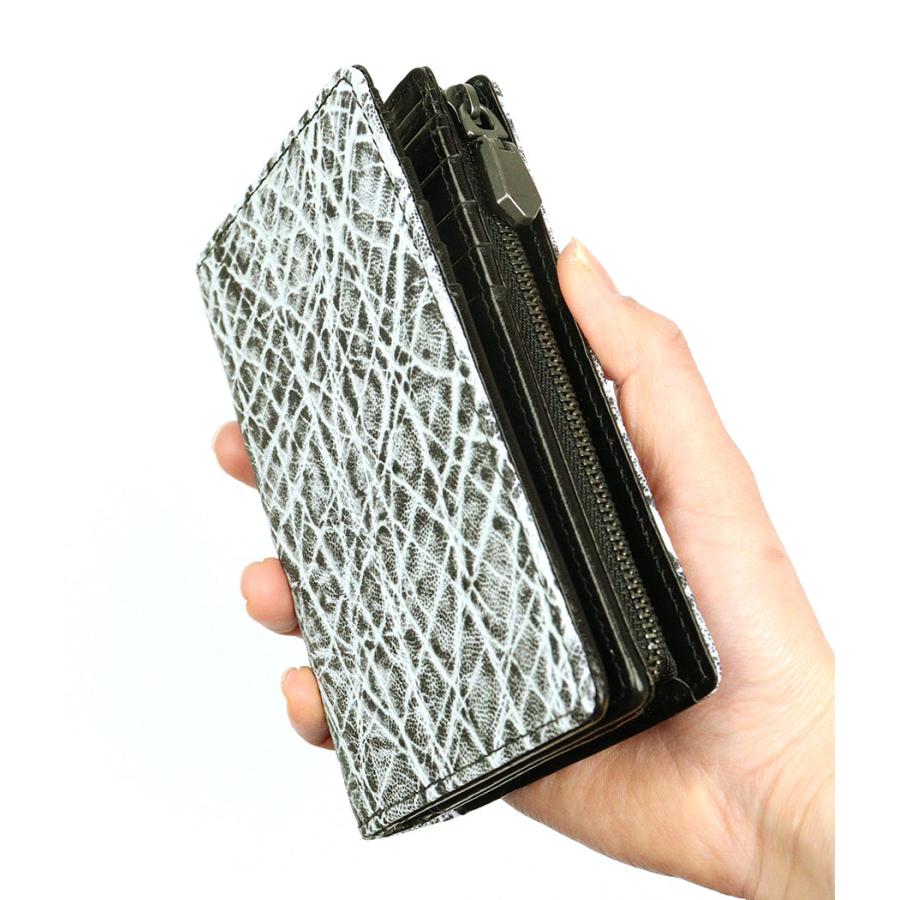 ZOO（ズー） エレファントレザー 象革 メンズ 二つ折り財布 ミドル