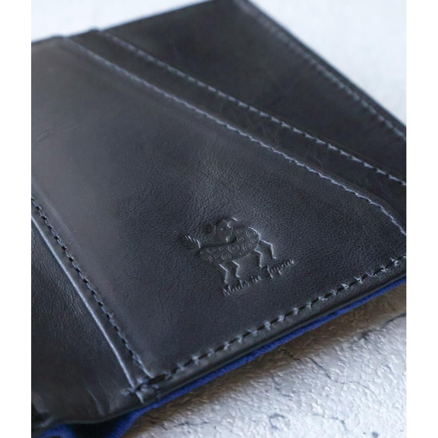ZOO（ズー） 象革 エレファントレザー 二つ折り財布 コンパクト 薄マチ