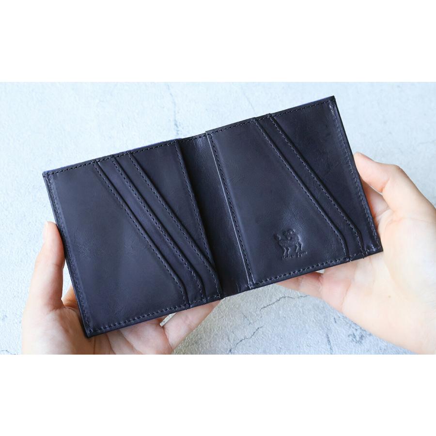 ZOO（ズー） 象革 エレファントレザー 二つ折り財布 コンパクト 薄マチ