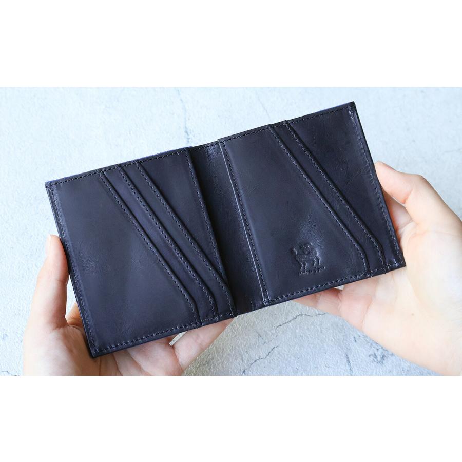 ZOO（ズー） 象革 エレファントレザー 二つ折り財布 コンパクト 薄マチ