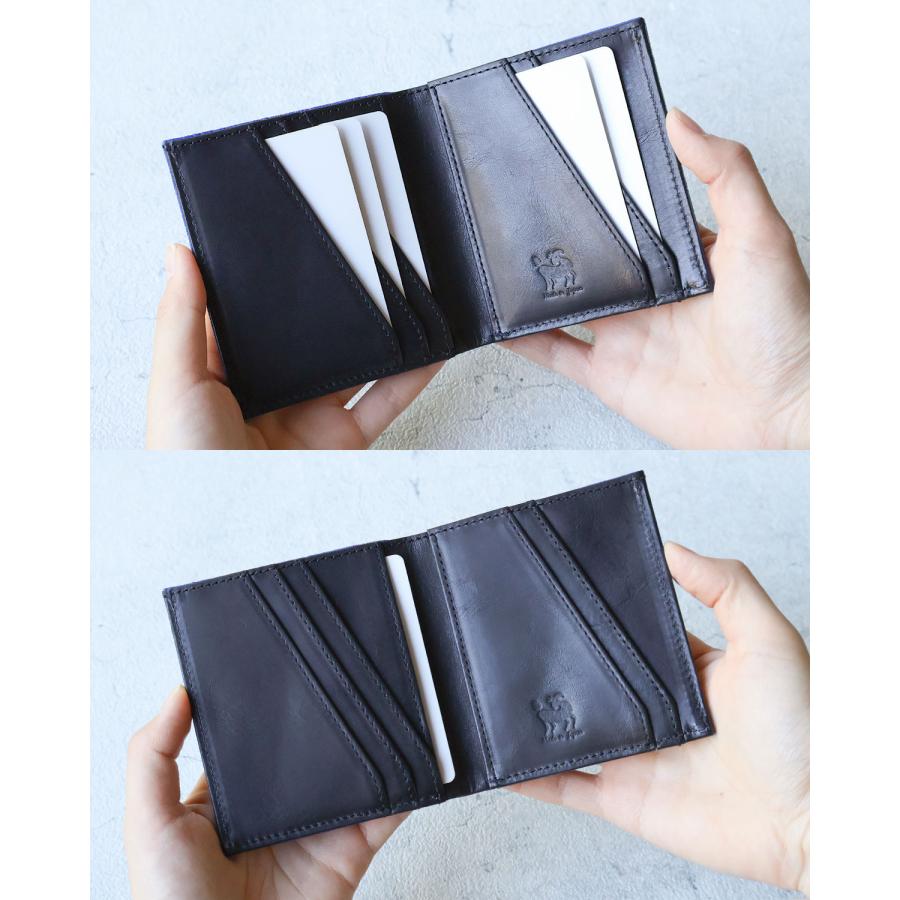 ZOO エレファントレザー 象革 希少 ZOO（ズー） 象革 エレファントレザー 二つ折り財布 コンパクト 薄マチ