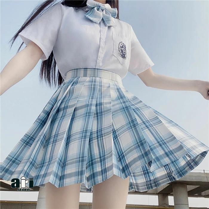 秋冬新作】タータンチェックひざ丈プリーツスカート[品番：SHNW0011584  