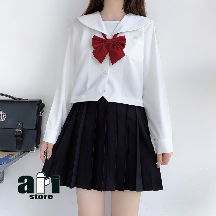js セーラー服 セーラー服 制服 JK 2点セット コスプレ女子高生 高校生 学生服 コスチューム コスプレ衣装 可愛い 彼女 ミニスカ 仮装 長袖セット卒業式 :  有富ストア - 通販 - Yahoo!ショッピング