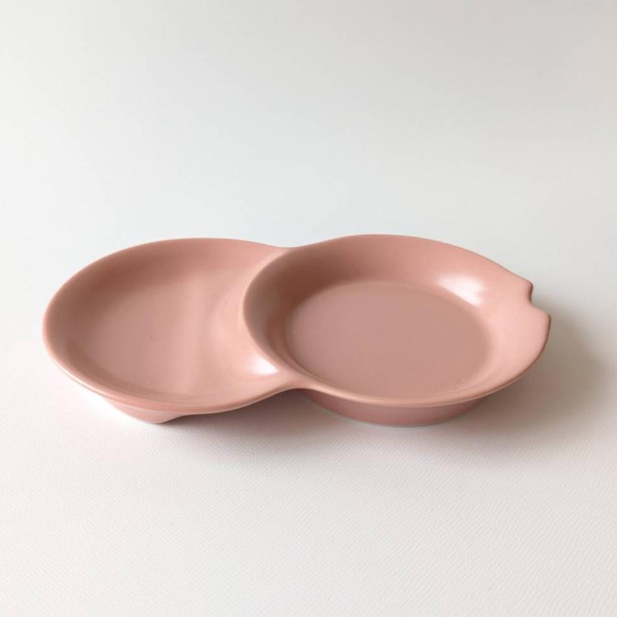 ヘルシー二品取り皿（ピンク） : 東セラショップ - 通販 - Yahoo
