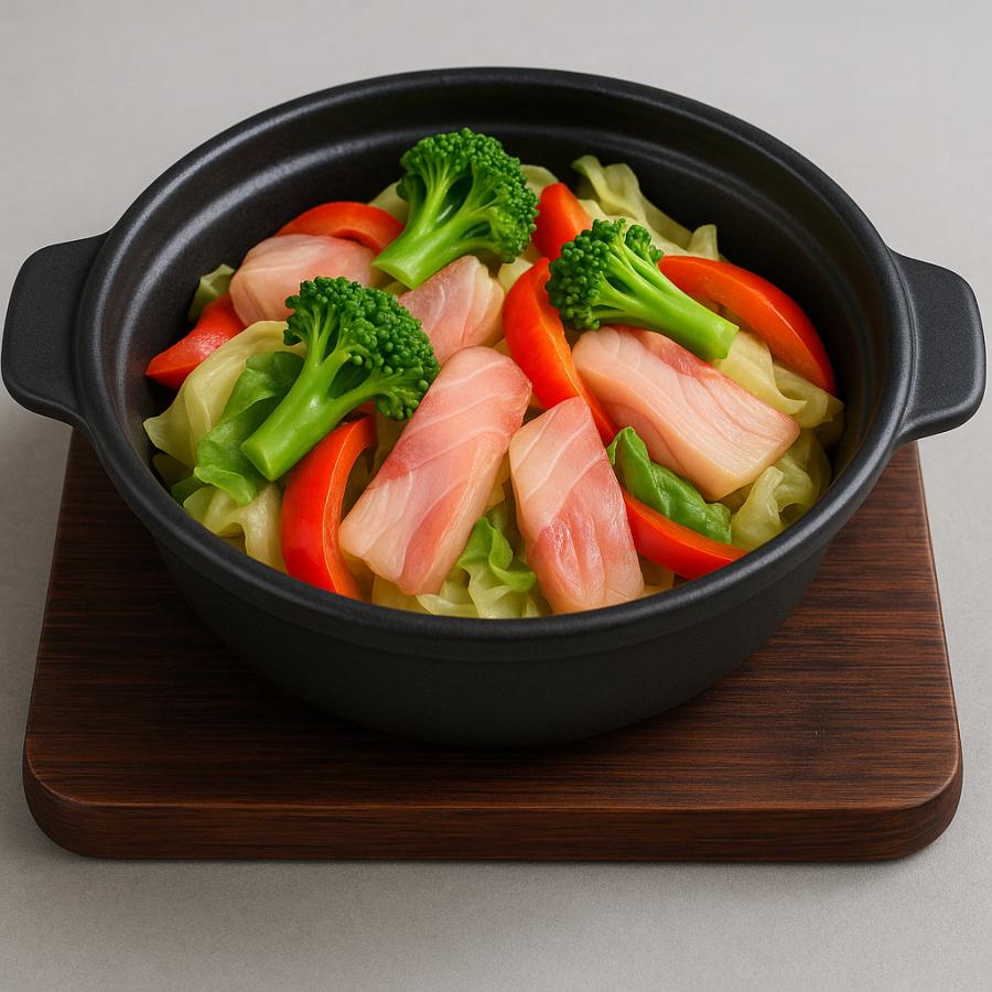 タジン鍋 有田焼 【ヘルシー手付き深型タジン鍋(黄唐草) 金網サービス