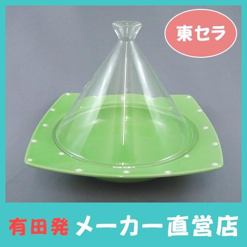 インザグリーン タジン鍋 本体 有田焼 タジン鍋 ドリームタジン鍋 (グリーンドット) : 東セラショップ