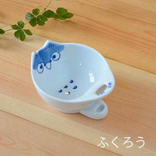お玉立て 菜箸立て かわいい 手描き 有田焼 磁器【手描きの お玉・菜箸