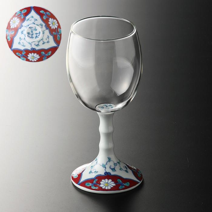 ワイングラス おしゃれ 有田焼 プレゼントギフト最適 有田浪漫ワイングラス 赤濃唐草 Int 101 6 4 元祖たじん屋さん 通販 Yahoo ショッピング