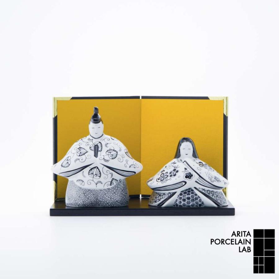 有田焼 雛人形 JAPAN SNOW 雛人形 ぼんぼりなし 木箱入 和モダン ブランド 食器 食器ギフト 有田焼 アリタポーセリンラボ