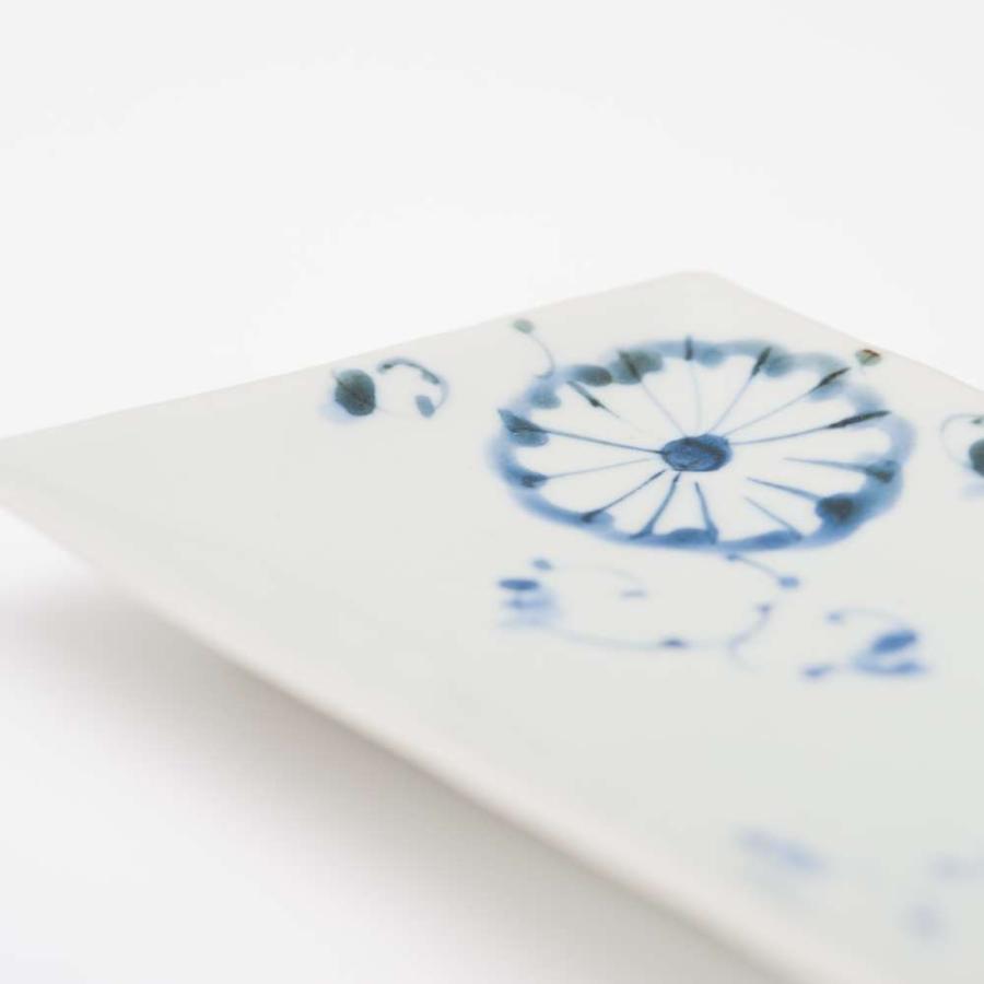 天平窯岡晋吾長角皿銀彩