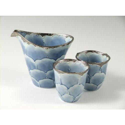 有田焼 文山窯 プラチナ牡丹 3セット 箱無し お正月