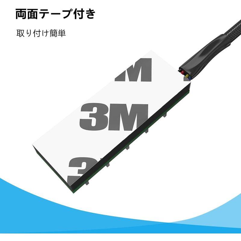 ファンケーブル 分岐 PWM 1-5分岐 3ピンと4ピンのファン対応 45cm wuernine PC ケース 冷却ファン クーラーファン｜ariys-shop｜06