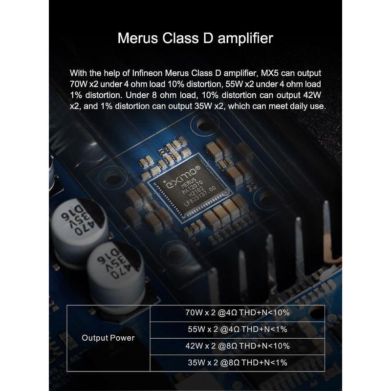 TOPPING MX5 ES9018Q2C ハイレゾオーディオ HIFI デコーダー アンプ 70W*2 DAC Bluetooth APT A1 HiFi Bluetooth 5.0 真空管アンプ クラスA ステレオ オーディオアンプ ヘッドフォンアンプ プリメインアンプ 6P1 F1974217372(17750円)