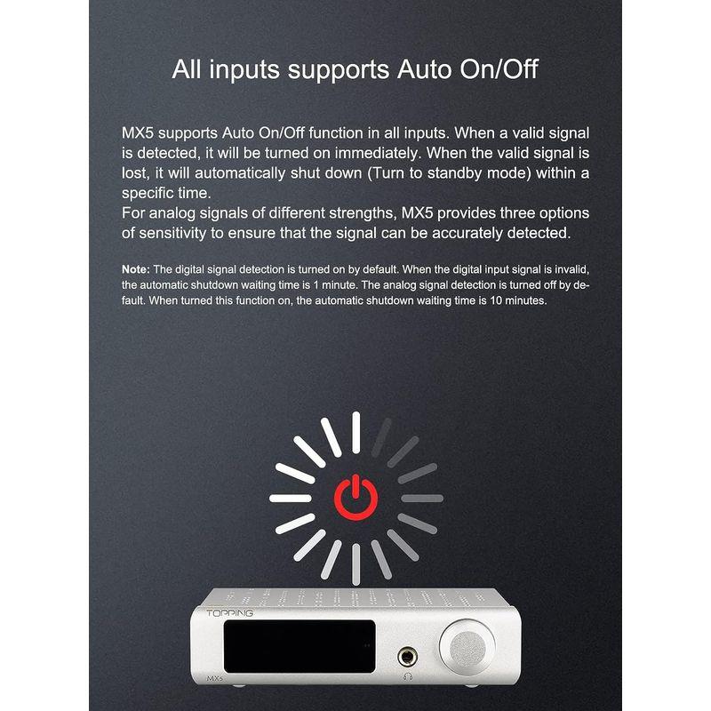 TOPPING MX5 ES9018Q2C ハイレゾオーディオ HIFI デコーダー アンプ 70W*2 DAC Bluetooth APT A1 HiFi Bluetooth 5.0 真空管アンプ クラスA ステレオ オーディオアンプ ヘッドフォンアンプ プリメインアンプ 6P1 F1974217372(17750円)
