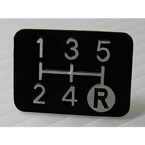 シフト パターン プレートエンブレム 5速マニュアル車用 車検対策など