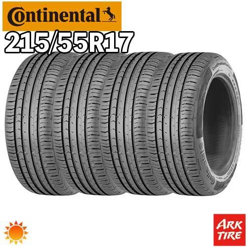 Continental 215/55 R17 V タイヤ　 ほぼ新品　4本セット コンチネンタル（CONTINENTAL） 2024年製 特価 4本セット 215/55R17