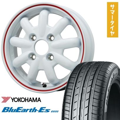 145/80R12 夏タイヤ ホイール4本セット YOKOHAMA ブルーアース ES32 