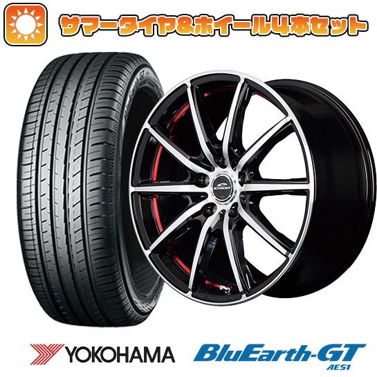 205/55R17 夏タイヤ ホイール4本セット YOKOHAMA ブルーアース GT AE51 (5/114車用) MID シュナイダー SX2 17インチ