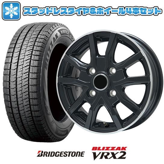 145/80R12 スタッドレスタイヤ ホイール4本セット BRIDGESTONE 
