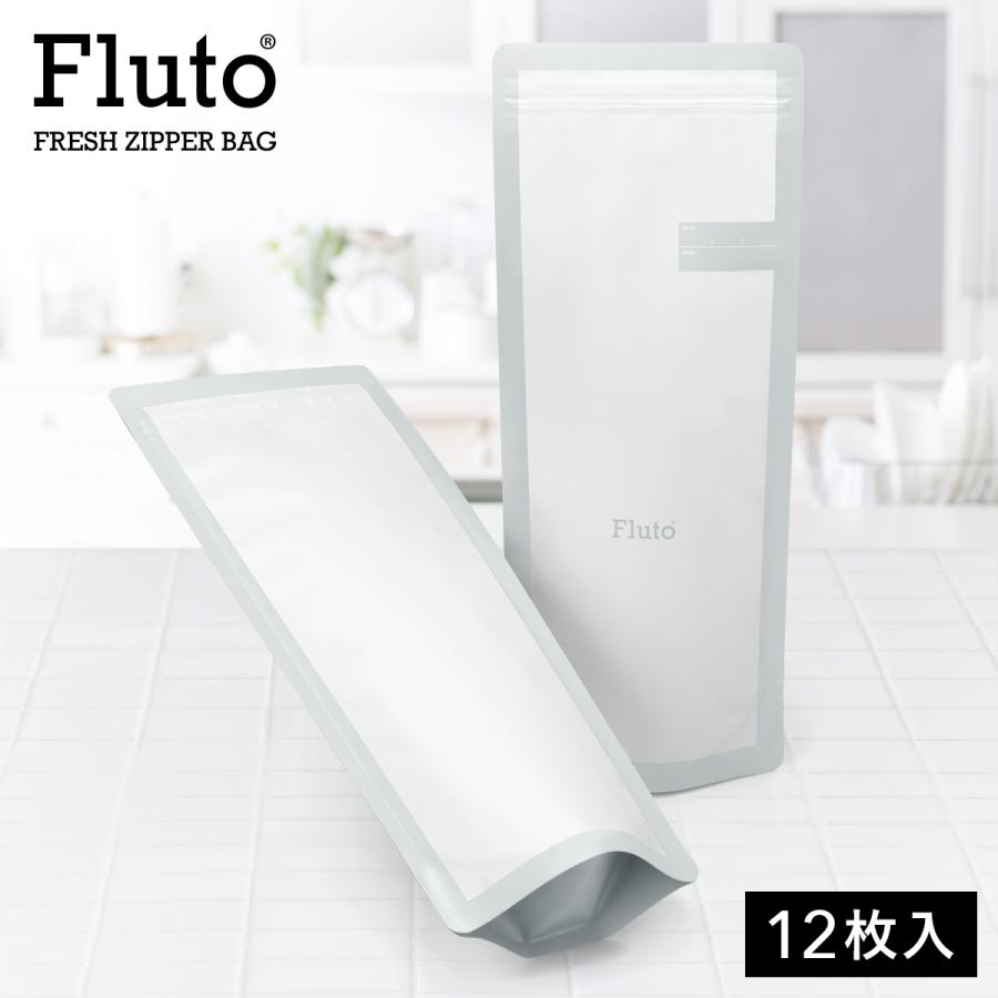 Fluto（フルート） 食品保存袋 ダブルジッパー付き (パスタ 1kg用)海苔