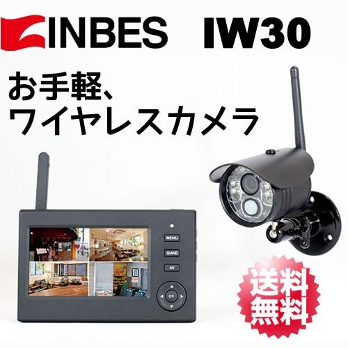 INBES(インベス) ワイヤレスカメラシステム カメラ＆モニターセット IW30｜arkham