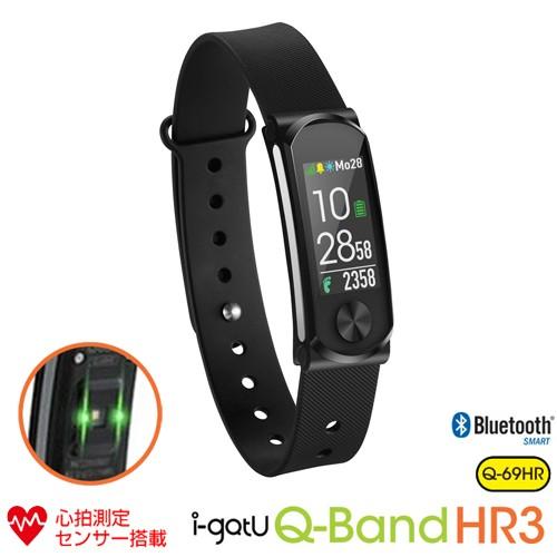 Mobile Action 腕時計型心拍計搭載 活動量計 Bluetooth スマートリストバンド カラーOLEDモニタタイプ i-gotU Q-Band HR3 Q-69HR｜arkham