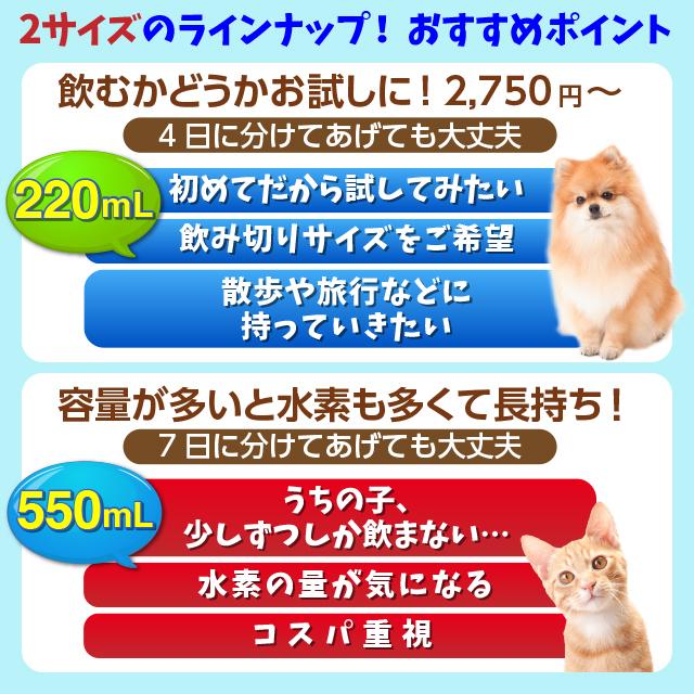 ペットの水素水 お試し商品 550mlサイズ 10本入 犬 猫 ミネラルゼロ ペット用水素水 365日・15時まで確定分 当日出荷｜arkhe｜20