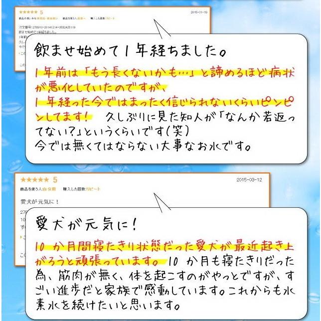 ペットの水素水 お試し商品 220mlサイズ 10本入 水素量1.4ppm 4日に分けてあげられる 犬 猫 ミネラルゼロ ペット用水素水｜arkhe｜15