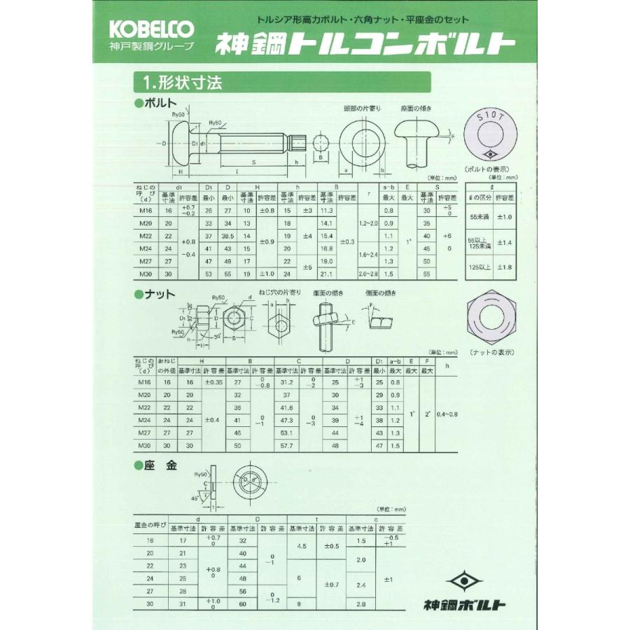 バラ】神鋼トルコンボルト M22×50 : アルキテックショップ - 通販