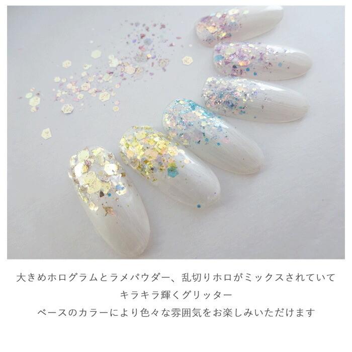 グリッターホログラムmix ケース入り 全６色 ホログラム ラメ 乱切りホロ グリッター A 34 Arknail アークネイル 通販 Yahoo ショッピング