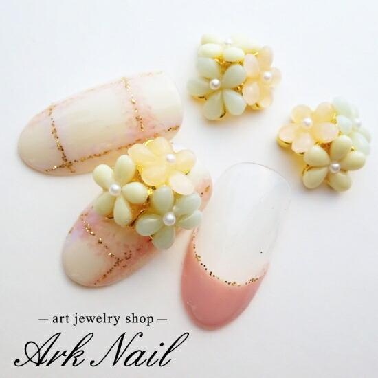バラ売り】フラワービジューパーツ 1個 ネイルパーツ : ArkNail