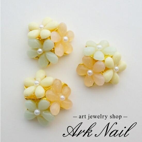 バラ売り】フラワービジューパーツ 1個 ネイルパーツ : ArkNail